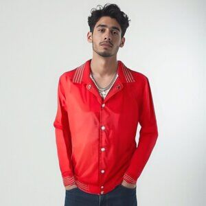 💕VTG 80s Bonwitt Canada Track  Jacket Snap